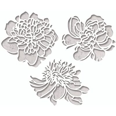 Sizzix Thinlits Die Set 3PK Cutout Blossoms Sizzix Thinlits Die Set 3PK Cutout Blossoms