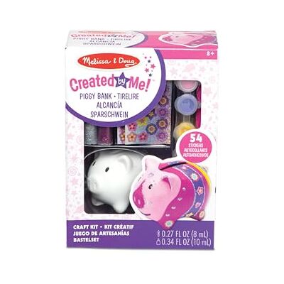 Melissa & Doug Created by Me! Piggy Bank Craft Kit with 4 Pots of Paint Melissa & Doug Created by Me! Piggy Bank Craft Kit with 4 Pots of Paint