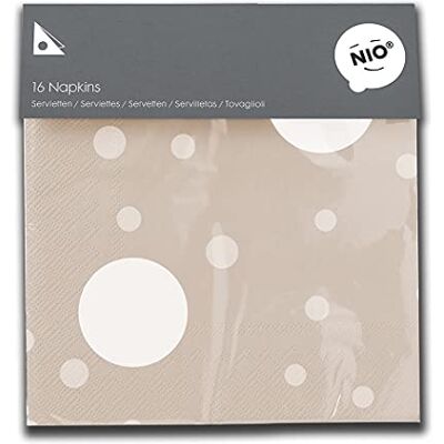 COLOP NIO Kraft Napkins Pack of 16 NI312K Blank Paper Napkins for Parties & Special Occasions Personalise with your NIO Stamp COLOP NIO Kraft Napkins Pack of 16 NI312K Blank Paper Napkins for Parties & Special Occasions Personalise with your NIO Stamp