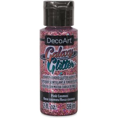 DecoArt Galaxy Glitter Acrylic Paint 59ml (2oz) Pink Cosmos DecoArt Galaxy Glitter Acrylic Paint 59ml (2oz) Pink Cosmos