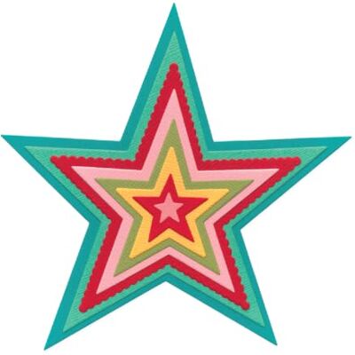 Sizzix Thinlits Die Set, Fancy Stars by , 8 Metal Cutting Dies Sizzix Thinlits Die Set, Fancy Stars by , 8 Metal Cutting Dies