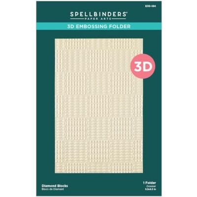 Spellbinders Diamond Blocks 3D Embossing Folder Spellbinders Diamond Blocks 3D Embossing Folder