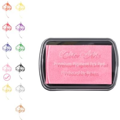 Desuibao Ink Pad for Stamps, Stamp Pads for Rubber Stamps, Washable Craft Ink Pad for Stamping, Permanent Fabric Ink Pad for Fingerprint, Card Making, Scrapbook, Paper, Wood (Pink) Desuibao Ink Pad for Stamps, Stamp Pads for Rubber Stamps, Washable Craft Ink Pad for Stamping, Permanent Fabric Ink Pad for Fingerprint, Card Making, Scrapbook, Paper, Wood (Pink)