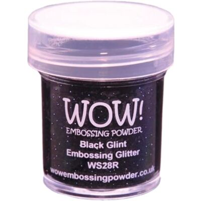 WOW! Wow Embossing Powder 15ml-Black Glint WOW! Wow Embossing Powder 15ml-Black Glint