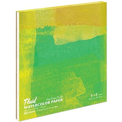 Fluid - Watercolour Paper Blocks - 300gsm - Hot Press - Paper Fluid - Watercolour Paper Blocks - 300gsm - Hot Press - Paper