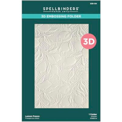 Spellbinders Hero Arts Lemon Fresco 3D Embossing Folder from the La Dolce Vita Collection Spellbinders Hero Arts Lemon Fresco 3D Embossing Folder from the La Dolce Vita Collection