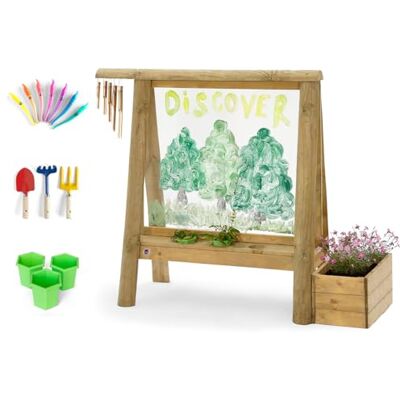 Plum Discovery Create and Paint Easel, Brown Plum Discovery Create and Paint Easel, Brown