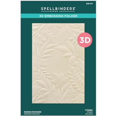 Spellbinders Autumn Serenade 3D Embossing Folder from the Serenade of Autumn Collection Spellbinders Autumn Serenade 3D Embossing Folder from the Serenade of Autumn Collection