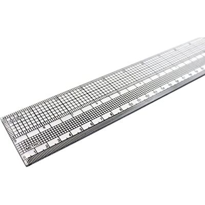 Liquidraw Grading Ruler For Pattern Making 45 cm / 18" Pattern Quilting Sewing Ruler Imperial & Metric Measurements Made from Clear Plastic Ideal for Fashion Design, Tailoring & Dressmaking Liquidraw Grading Ruler For Pattern Making 45 cm / 18" Pattern Quilting Sewing Ruler Imperial & Metric Measurements Made from Clear Plastic Ideal for Fashion Design, Tailoring & Dressmaking