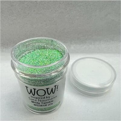 Thorness Wow! Embossing Powder 15ml Minty Twinkle Regular Free Your Creativity and give Your Embossing Sparkle Thorness Wow! Embossing Powder 15ml Minty Twinkle Regular Free Your Creativity and give Your Embossing Sparkle