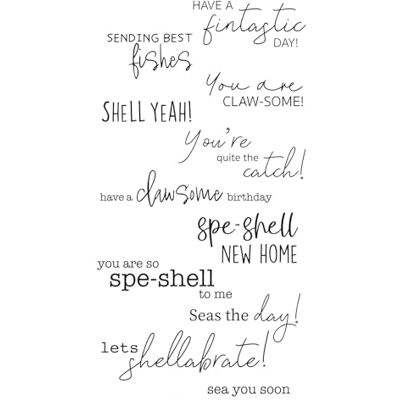 Sizzix Clear Stamps Set Seas the Day by Sizzix Clear Stamps Set Seas the Day by