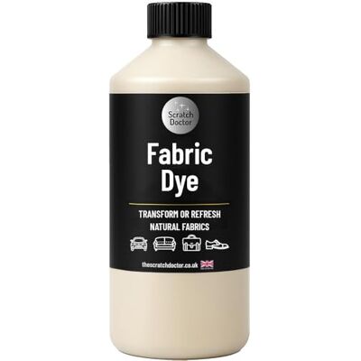 The Scratch Doctor Light Cream Fabric Dye Permanent Fabric Paint for Upholstery, Furniture, Sofas, Clothes, Canvas The Scratch Doctor Light Cream Fabric Dye Permanent Fabric Paint for Upholstery, Furniture, Sofas, Clothes, Canvas