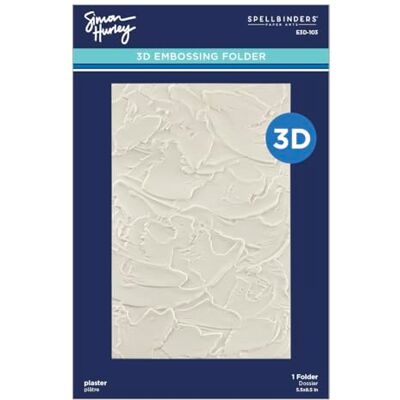 Spellbinders 3D Embossing Folder by Simon Hurley-Plaster, Birthday Bash Spellbinders 3D Embossing Folder by Simon Hurley-Plaster, Birthday Bash