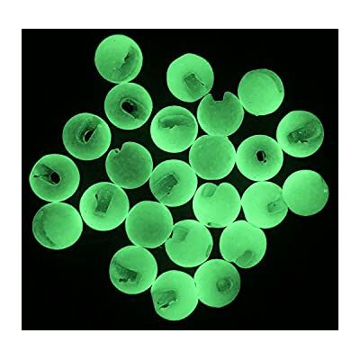 Tigofly 30 pcs/lot Glow in The Dark 3 Sizes Nice-Designed Slotted Luminous White Tungsten Beads Fly Tying Beads Materials (4mm) Tigofly 30 pcs/lot Glow in The Dark 3 Sizes Nice-Designed Slotted Luminous White Tungsten Beads Fly Tying Beads Materials (4mm)