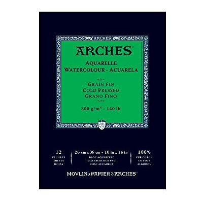 Arches 26 x 36 cm 300 gsm Cold Pressed Watercolour Pad Arches 26 x 36 cm 300 gsm Cold Pressed Watercolour Pad