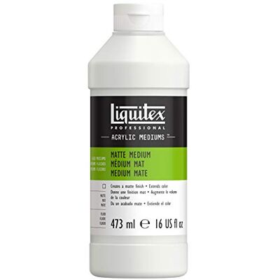 Liquitex Professional Matte Fluid Medium 473 ml,Transparent Liquitex Professional Matte Fluid Medium 473 ml,Transparent