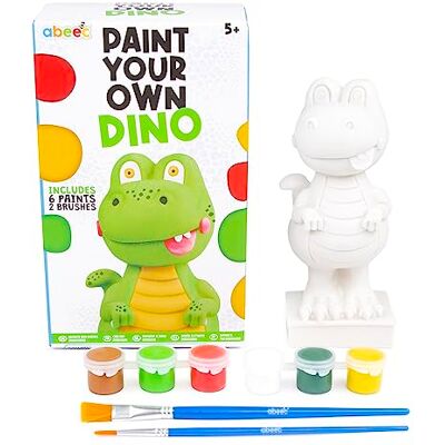abeec Paint Your Own Dinosaur Kit Arts & Crafts for Kids Ceramic Painting Set with 6 Paints & Brushes Dinosaur Gift for Boys & Girls Creative Activity for Kids Age 4+ abeec Paint Your Own Dinosaur Kit Arts & Crafts for Kids Ceramic Painting Set with 6 Paints & Brushes Dinosaur Gift for Boys & Girls Creative Activity for Kids Age 4+