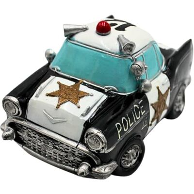 Dekohelden24 Police Car Money Box in Black/White Polystone Dimensions (L x W x H): Approx. 17 x 10 x 9 cm Dekohelden24 Police Car Money Box in Black/White Polystone Dimensions (L x W x H): Approx. 17 x 10 x 9 cm
