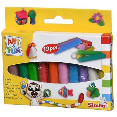 Simba Art & Fun 106324169 10 Coloured Dough Sticks Made in Germany Simba Art & Fun 106324169 10 Coloured Dough Sticks Made in Germany