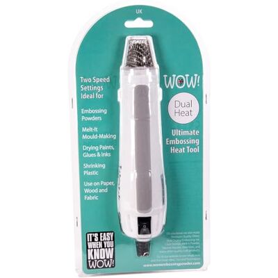 Quickdraw Wow Dual Heat Tool Gun 2 Speed UK Plug Embossing Powders Craft Shrink Plastic Quickdraw Wow Dual Heat Tool Gun 2 Speed UK Plug Embossing Powders Craft Shrink Plastic