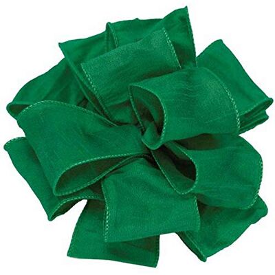 Berwick Offray 844128 Anisha Wired Edge Ribbon, 4-Inch by 10-Yard, Forest Green Berwick Offray 844128 Anisha Wired Edge Ribbon, 4-Inch by 10-Yard, Forest Green
