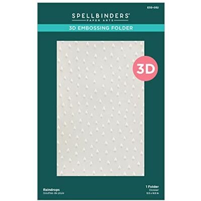 Spellbinders Raindrops 3D Embossing Folder from Showered with Love Collection by Vicki Papaioannou Spellbinders Raindrops 3D Embossing Folder from Showered with Love Collection by Vicki Papaioannou