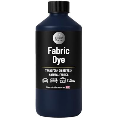 The Scratch Doctor Royal Blue Fabric Dye Permanent Fabric Paint for Upholstery, Furniture, Sofas, Clothes, Canvas The Scratch Doctor Royal Blue Fabric Dye Permanent Fabric Paint for Upholstery, Furniture, Sofas, Clothes, Canvas