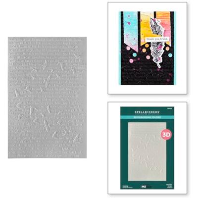 Spellbinders Soaring 3D Embossing Folder Embossing Folder from The Collaged Birds Collection by Dina Wakley Spellbinders Soaring 3D Embossing Folder Embossing Folder from The Collaged Birds Collection by Dina Wakley