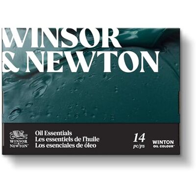 Winsor & Newton Winton 1490713 Oil Paint Set, 10 Oil Paints in 12 ml Tubes, Oil Painting Block, 2 Brushes and Accessories Winsor & Newton Winton 1490713 Oil Paint Set, 10 Oil Paints in 12 ml Tubes, Oil Painting Block, 2 Brushes and Accessories