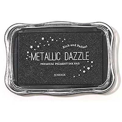 INCAUCA Metallic Ink Pads for Rubber Stamps, Washable Stamp Ink Pad, Ink Pads for Stamping, Embossing Craft Ink Pad Stamps Partner DIY Color for Wedding Card Making Scrapbook Wood Paper, Black INCAUCA Metallic Ink Pads for Rubber Stamps, Washable Stamp Ink Pad, Ink Pads for Stamping, Embossing Craft Ink Pad Stamps Partner DIY Color for Wedding Card Making Scrapbook Wood Paper, Black