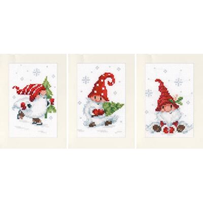 Vervaco Embroidery Kit Christmas Cards Set - Greeting Card Kit Vervaco Embroidery Kit Christmas Cards Set - Greeting Card Kit
