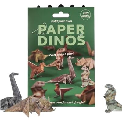 JDKJAG 50pcs 3D Origami Kit, DIY Paper Cats Origami Kit, Creative Origami Animal Kit, Fold Your Own Paper Cats, Origami Animal Shaped Decoration Kit, Origami Set for Adults Kids (Dinosaur) JDKJAG 50pcs 3D Origami Kit, DIY Paper Cats Origami Kit, Creative Origami Animal Kit, Fold Your Own Paper Cats, Origami Animal Shaped Decoration Kit, Origami Set for Adults Kids (Dinosaur)