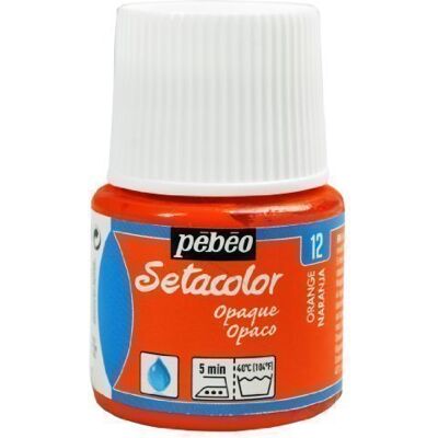 PEBEO Setacolor Fabric Paint 45ml Bottles Opaque Colour Range NEW (Orange) PEBEO Setacolor Fabric Paint 45ml Bottles Opaque Colour Range NEW (Orange)