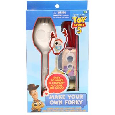 Tara Toys Disney Toy Story 5 Make Your Own Forky Craft Kit for Kids, DIY Arts & Crafts Activity Set with Googly Eyes, Stickers & Pipe Cleaners, Creative Toy for Ages 3+ Tara Toys Disney Toy Story 5 Make Your Own Forky Craft Kit for Kids, DIY Arts & Crafts Activity Set with Googly Eyes, Stickers & Pipe Cleaners, Creative Toy for Ages 3+