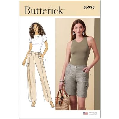 Butterick B6998Y5 - Shorts or Pants - Semi-Fitted - Chino, Denim, Linen, Twill Butterick B6998Y5 - Shorts or Pants - Semi-Fitted - Chino, Denim, Linen, Twill