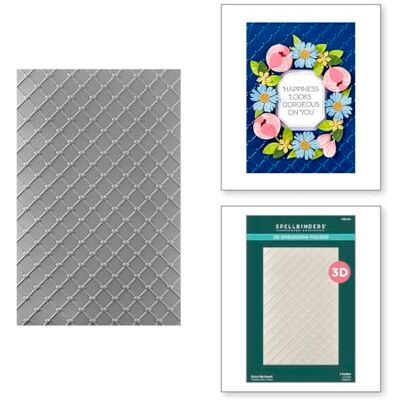 Spellbinders Cross My Heart 3D Embossing Folder from the Gorgeous You Collection Spellbinders Cross My Heart 3D Embossing Folder from the Gorgeous You Collection