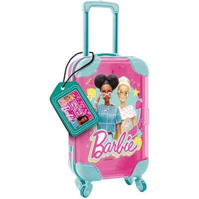 Liscianigiochi Lisciani BARBIE CREATIVE TRAVEL KIT- Creative Kit for Kids from 5 Years Mini Suitcase Size Colouring Book, 4 Felt Pens, Glitter Stickers, Self Adhesive Diamonds Included Liscianigiochi Lisciani BARBIE CREATIVE TRAVEL KIT- Creative Kit for Kids from 5 Years Mini Suitcase Size Colouring Book, 4 Felt Pens, Glitter Stickers, Self Adhesive Diamonds Included
