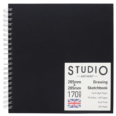 Artway STUDIO Spiral Sketchbook - 170gsm - Square 285mm - 96 Pages Artway STUDIO Spiral Sketchbook - 170gsm - Square 285mm - 96 Pages