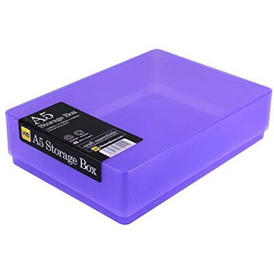 WestonBoxes A5 Colourful Storage Box with Lid, Craft and Office Storage WestonBoxes A5 Colourful Storage Box with Lid, Craft and Office Storage