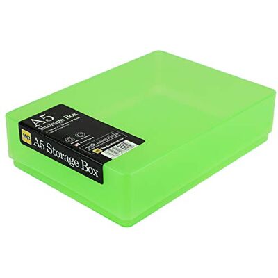 WestonBoxes A5 Colourful Storage Box with Lid, Craft and Office Storage WestonBoxes A5 Colourful Storage Box with Lid, Craft and Office Storage