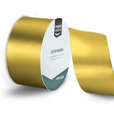 Creative Labs Satin Ribbon Gold 65.6 ft x 2" Thin Ribbon for Gift Wrapping and Crafting Creative Labs Satin Ribbon Gold 65.6 ft x 2" Thin Ribbon for Gift Wrapping and Crafting