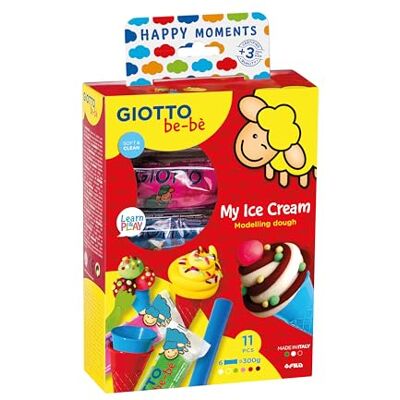 GIOTTO be-bè My Ice Cream Modelling Dough Set Colours & Tools Assorted Colours & Tools, For Children & Primary Schools GIOTTO be-bè My Ice Cream Modelling Dough Set Colours & Tools Assorted Colours & Tools, For Children & Primary Schools