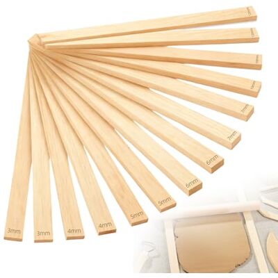 YMTWSRY 14 PCS Pottery Clay Rolling Guide Sticks, 7 Sizes Clay Rolling Pin Wooden Rolling Pin Guides Pottery Tools Clay Tools for Clay Thickness YMTWSRY 14 PCS Pottery Clay Rolling Guide Sticks, 7 Sizes Clay Rolling Pin Wooden Rolling Pin Guides Pottery Tools Clay Tools for Clay Thickness