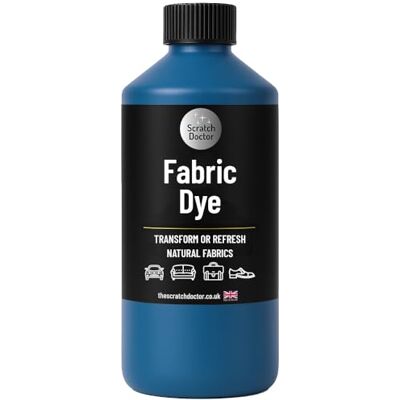 The Scratch Doctor Light Blue Fabric Dye Permanent Fabric Paint for Upholstery, Furniture, Sofas, Clothes, Canvas The Scratch Doctor Light Blue Fabric Dye Permanent Fabric Paint for Upholstery, Furniture, Sofas, Clothes, Canvas