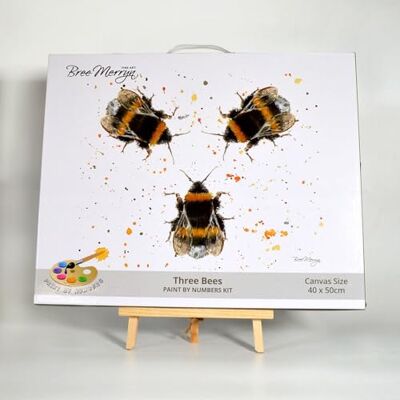 Bree Merryn Paint By Numbers 40cm x 50cm Acrylic Paints on Canvas kit Three Bees Bree Merryn Paint By Numbers 40cm x 50cm Acrylic Paints on Canvas kit Three Bees