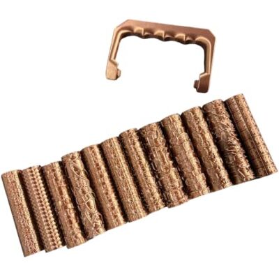 XAGMODSHN Manual Texture Roller Set with 12 Embossing Rollers and Handle XAGMODSHN Manual Texture Roller Set with 12 Embossing Rollers and Handle
