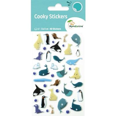 Maildor CY061Opack Cooky 3D Stickers LOT of 10 Sheets 12x8 cm 400 Stickers ICE Floe Theme Children's Arts and Crafts Accessories Creative Maildor CY061Opack Cooky 3D Stickers LOT of 10 Sheets 12x8 cm 400 Stickers ICE Floe Theme Children's Arts and Crafts Accessories Creative