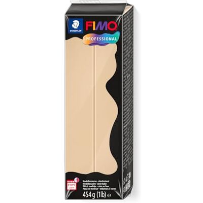 STAEDTLER Polymer Modelling Clay FIMO Professional Oven Bake Clay Champagne 454g Block, 8041-02 STAEDTLER Polymer Modelling Clay FIMO Professional Oven Bake Clay Champagne 454g Block, 8041-02