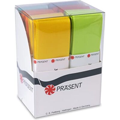 PRÄSENT Europa Taffeta Ribbon Colorful 10 x 3 m strängchen 40 mm PRÄSENT Europa Taffeta Ribbon Colorful 10 x 3 m strängchen 40 mm