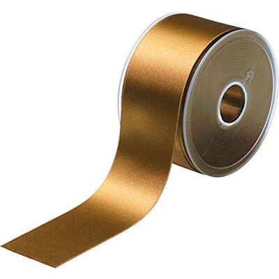 Prym 50mm Double Sided Satin Ribbon Old Gold 982997 Prym 50mm Double Sided Satin Ribbon Old Gold 982997
